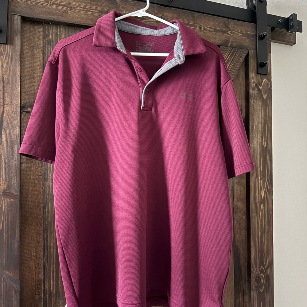 Under Armour Maroon Polo Shirt